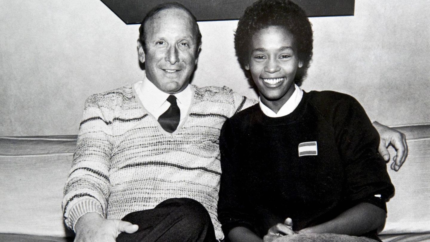 Whitney Houston und Clive Davis in Los Angeles