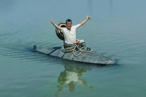Der Bauer und Bootsbauer Zhang Shengwu