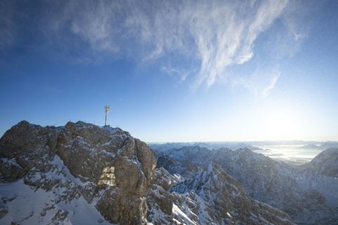 Der Gipfel der Zugspitze