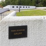 Zukünftiges Familiengrab des Textilfabrikanten Wolfgang Grupp und seiner Familie in Burladingen
