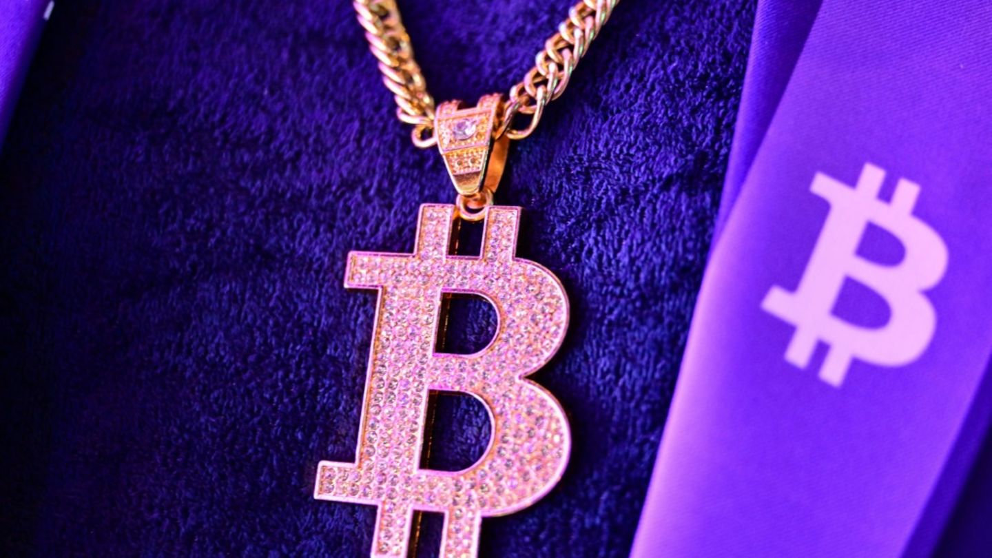 Das Logo des Bitcoin