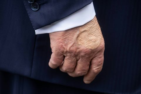 Hand von US-Präsident Trump