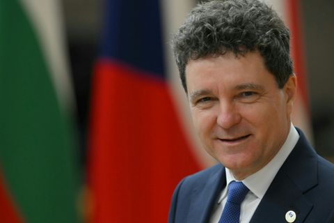 Rumäniens Präsident Nicusor Dan beim EU-Gipfel Ende Juni