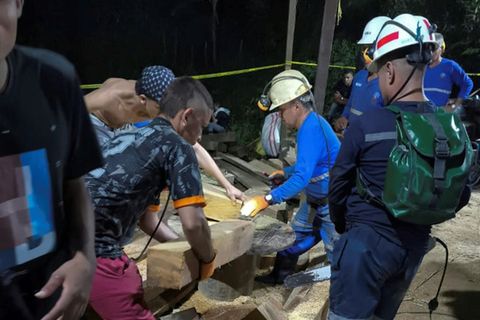 Rettungsaktion für eingeschlossene Bergleute