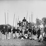 Eine Gruppe "Swan-Uppers" um 1885