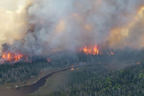 Waldbrand in Manitoba