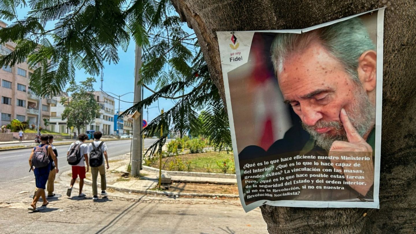 Poster von Langzeit-Präsident Fidel Castro
