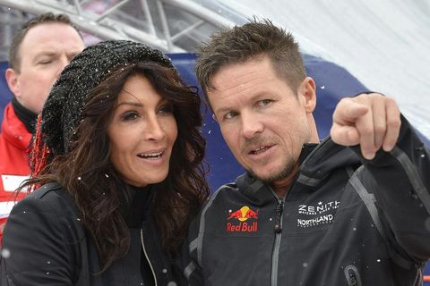 Felix Baumgartner und seine langjährige Partnerin Mihaela Schwartzenberg 2015 in Kitzbühel