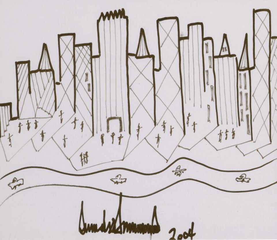 Donald Trump New York Skyline