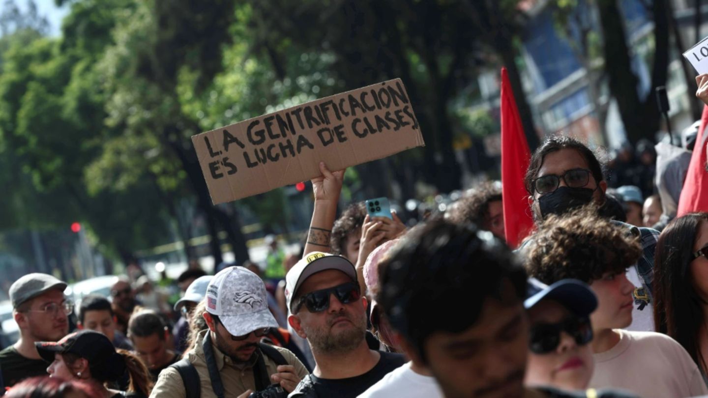 Demonstranten in Mexiko-Stadt