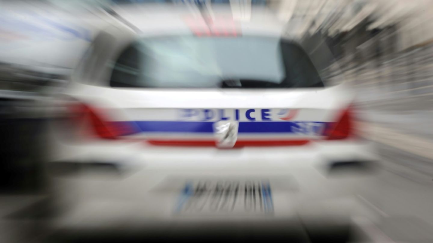 Französisches Polizeiauto
