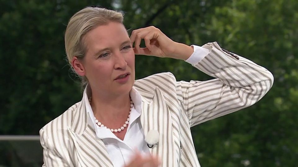 Protest bei ARD-Sendung: Rufe und Chor stören Weidels Sommerinterview massiv