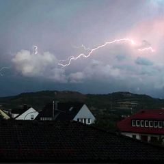 Gewitter und Starkregen über Deutschland