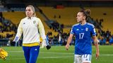 Die Fußballerinnen Linda Sembrant (Schweden) und Lisa Boattin (Italien)