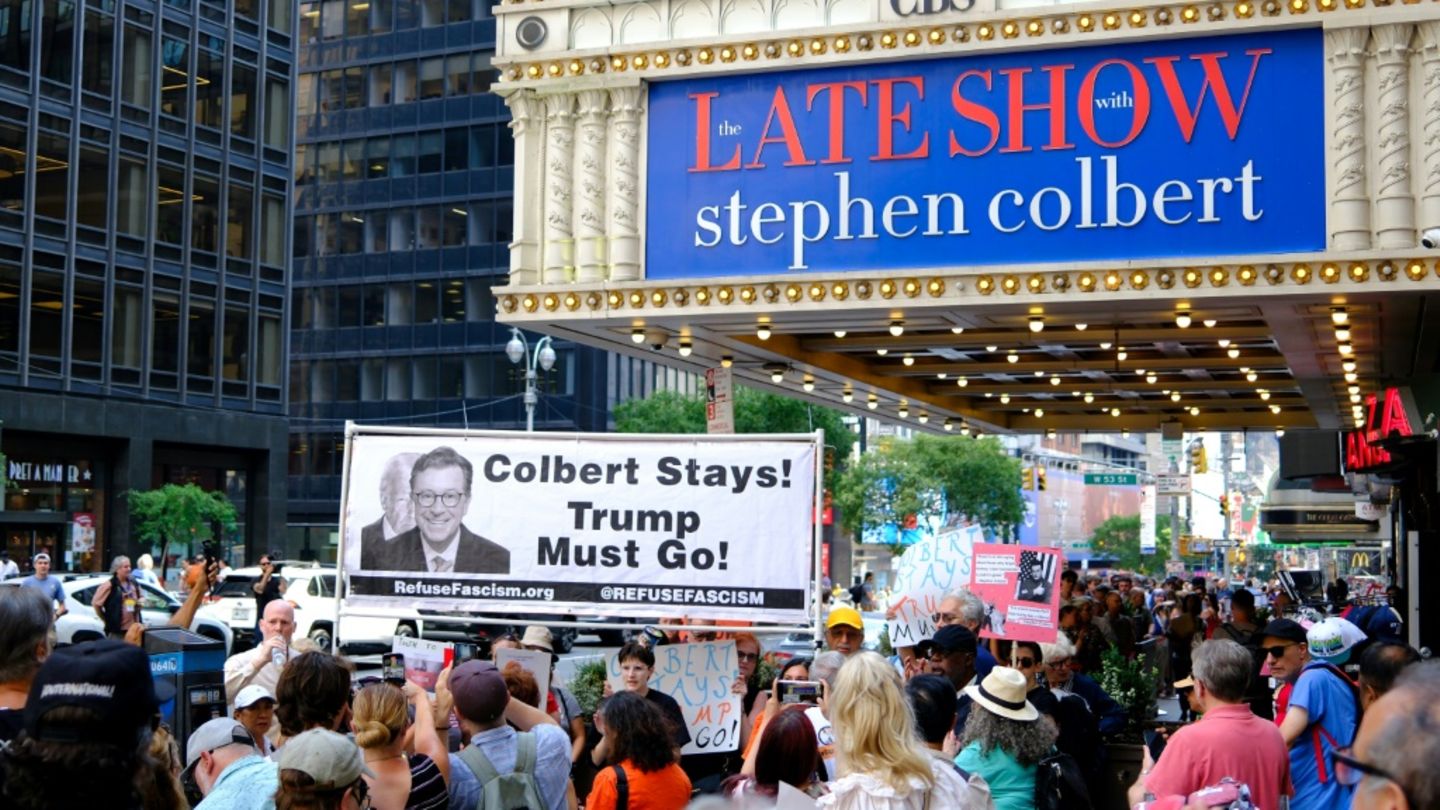 Protest gegen Absetzung der "Late Show"