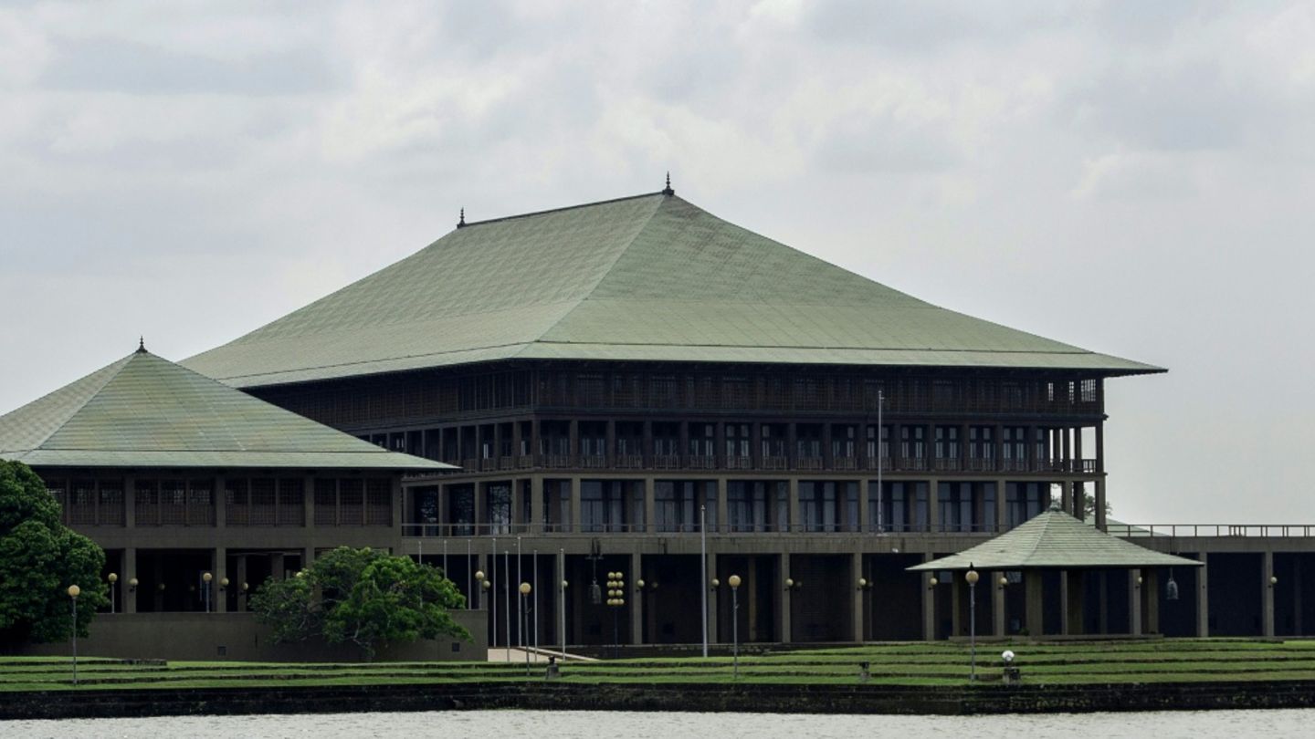Das srilankische Parlament in Colombo