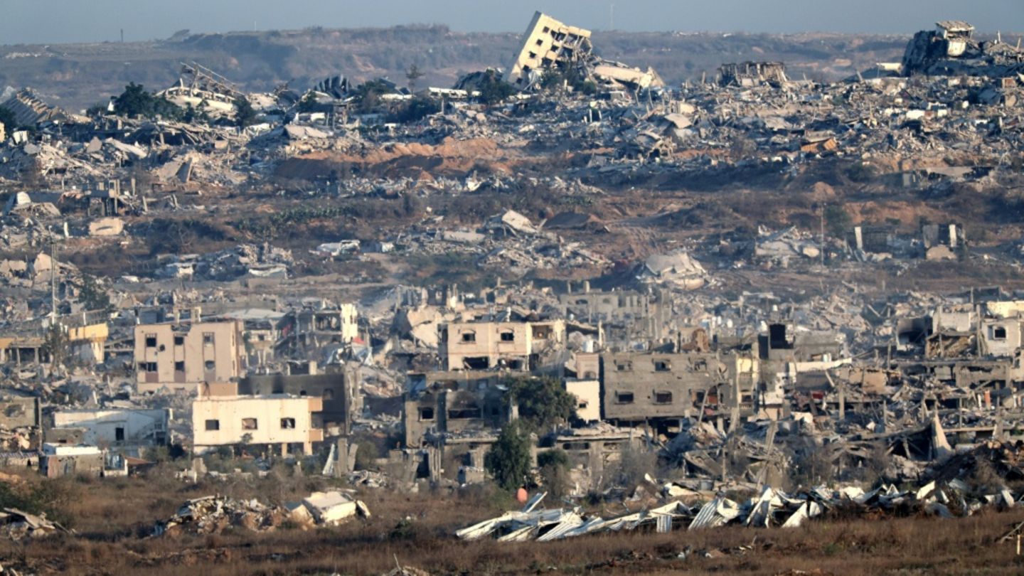 Zerstörte Häuser im Gazastreifen