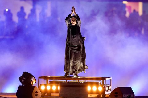So dürften ihn die meisten kennen: Ozzy Osbourne als Fürst der Finsternis. Hier bei den Commonwealth Games 2022 in Birmingham