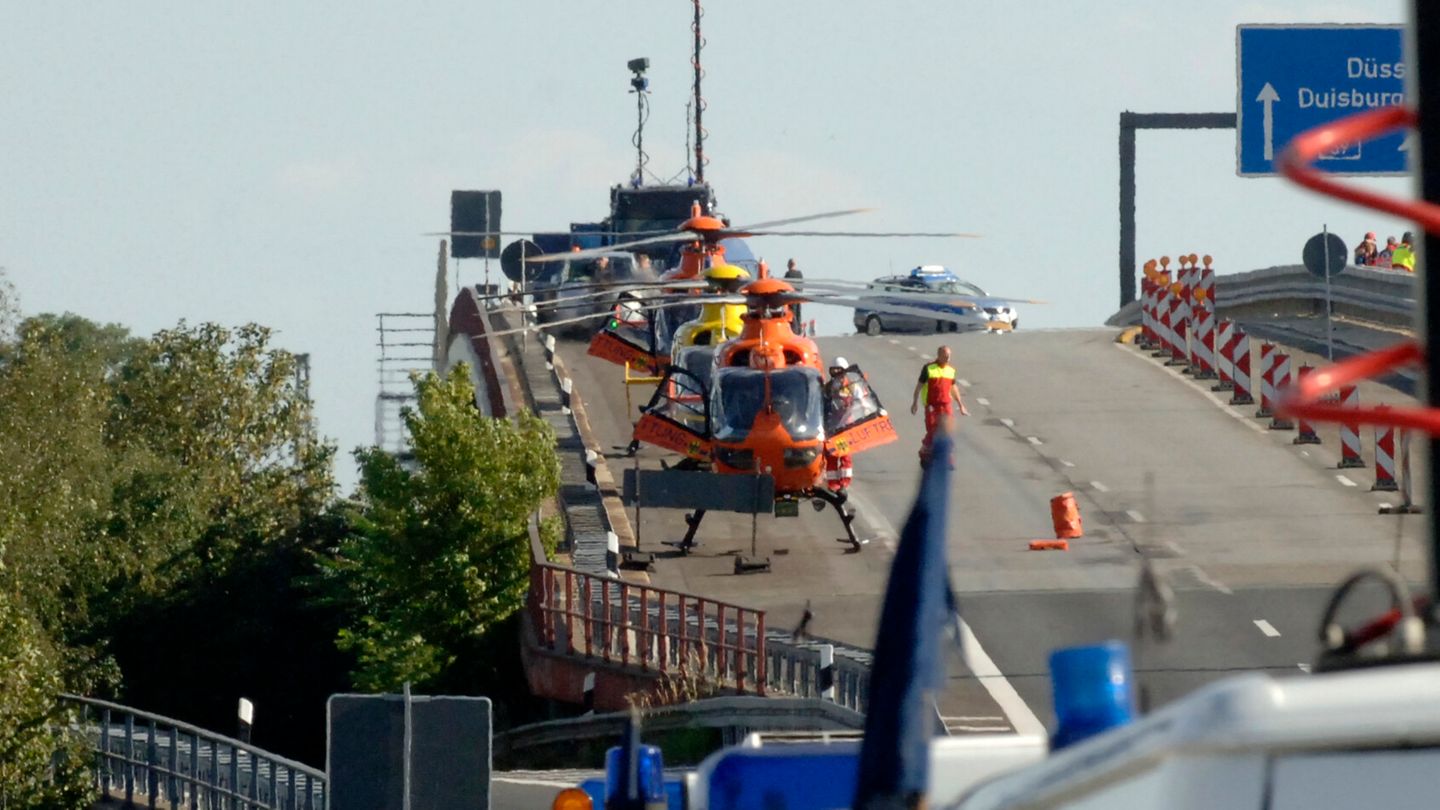 Rettungshubschrauber bei der Loveparade Duisburg 2010