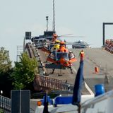 Rettungshubschrauber bei der Loveparade Duisburg 2010