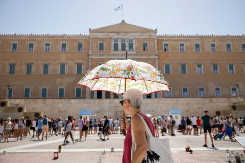 Athen: Hitze bereits am Morgen bei über 30 Grad