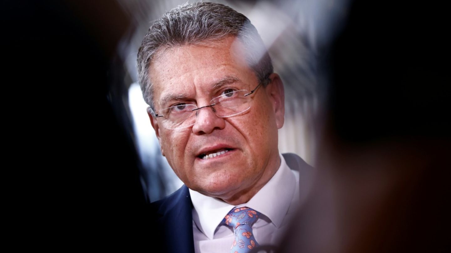 Zollstreit: EU-Handelskommissar Sefcovic spricht am Mittwoch mit US-Minister