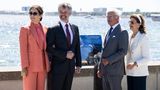 König Frederik von Dänemark mit seiner Frau Königin Mary und dem schwedischen Königspaar