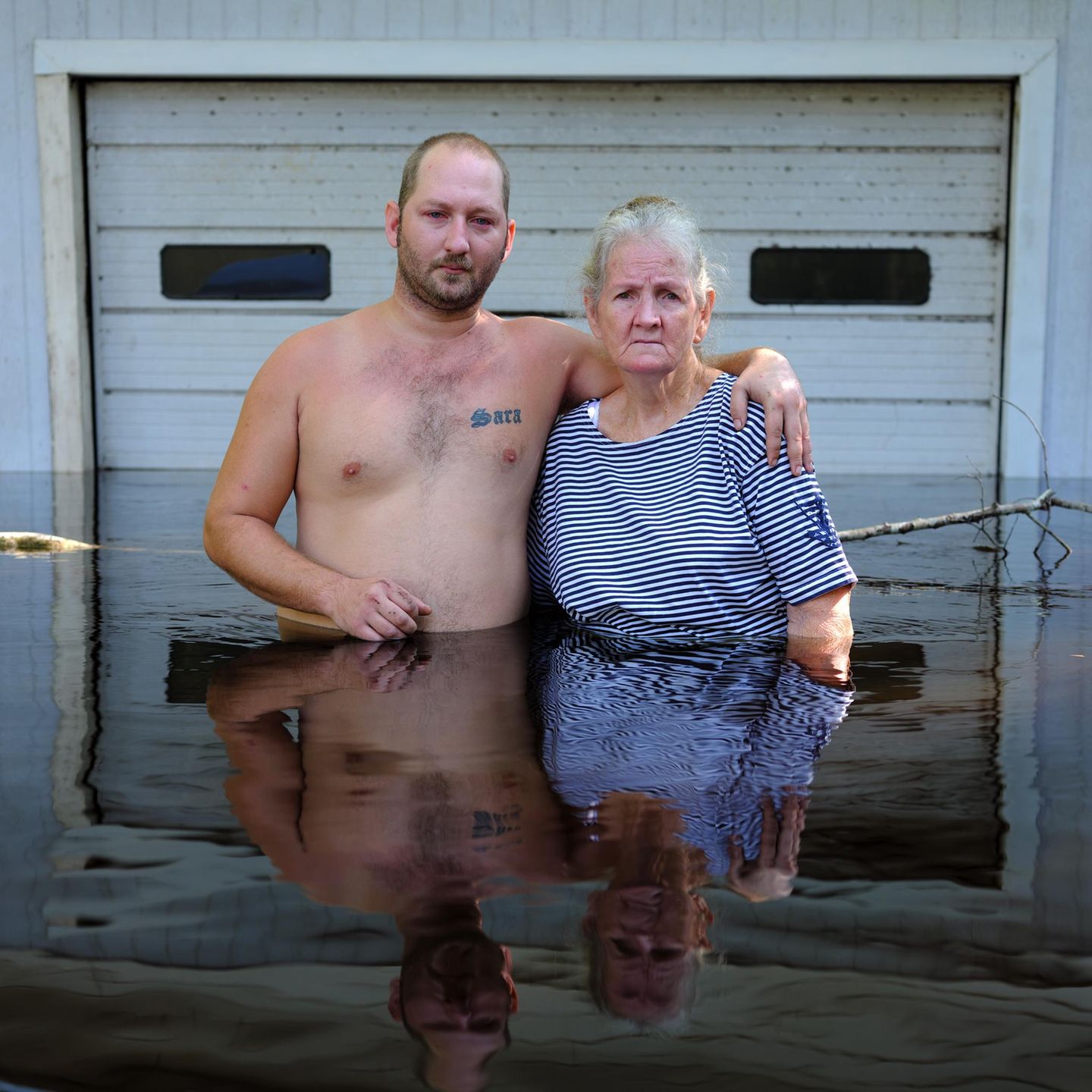 Terrence McKeen und Mutter Gloria, Black Creek, Middleburg, Florida, USA, September 2017