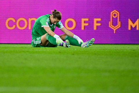 Am Boden: Ann-Katrin Berger zeigte erneut eine starke Partie, musste sich aber einmal geschlagen geben