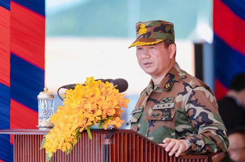 Kambodschas Premierminister Hun Manet. Thailand und Kambodscha beschuldigen sich gegenseitig der Eskalation