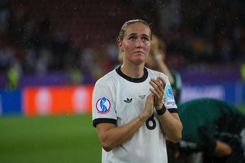 Sydney Lohmann traurig nach dem Aus bei der Frauen-EM gegen Spanien