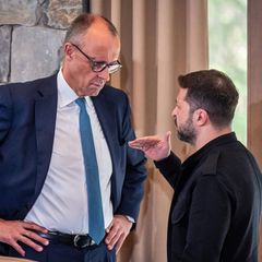 Friedrich Merz und Wolodymyr Selenskyj beim G7-Gipfel in Kanada