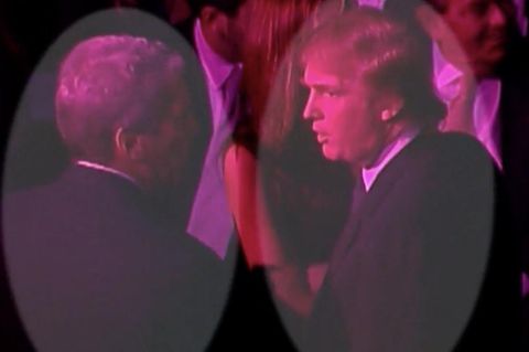 Trump und Epstein bei einer Modenshow