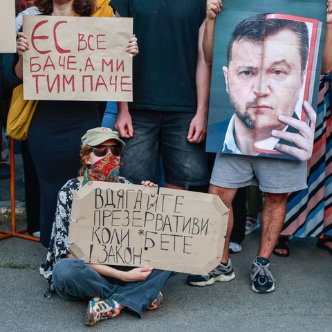 Demo against Wolodymyr Selenskyj in Ukraine