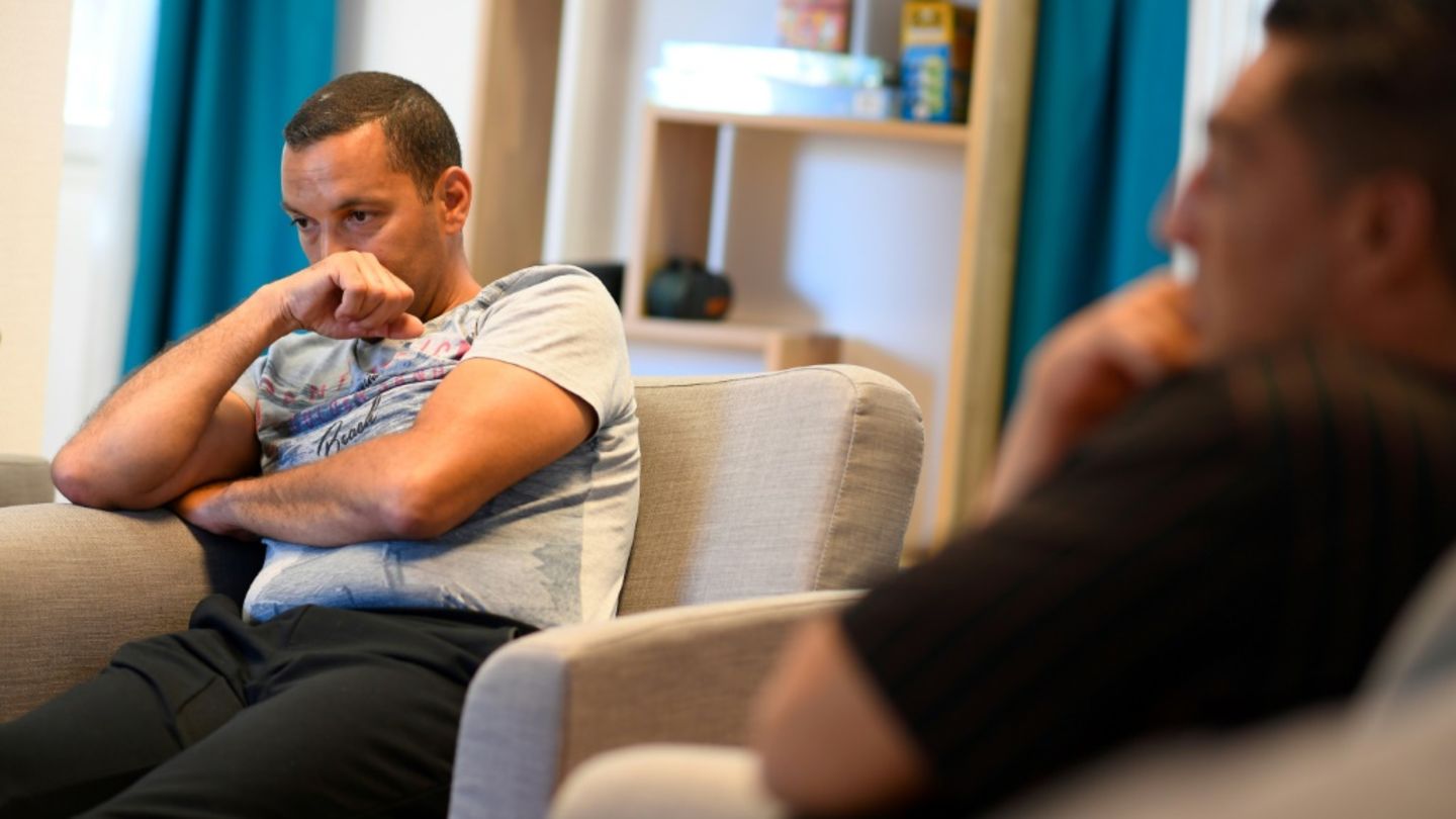 Patient mit Psychotherapeut