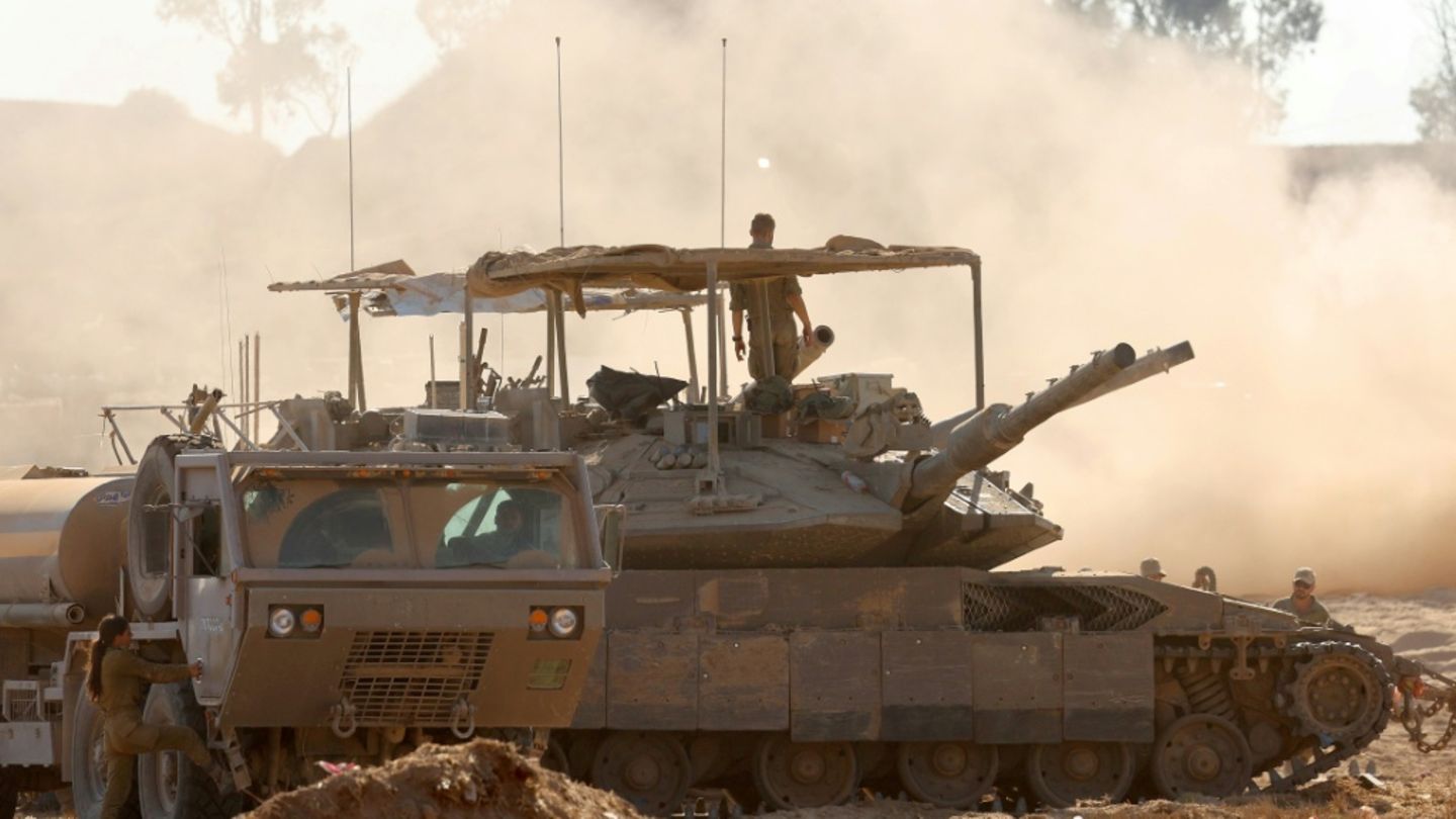 Israelisches Militär an der Grenze zum Gazastreifen