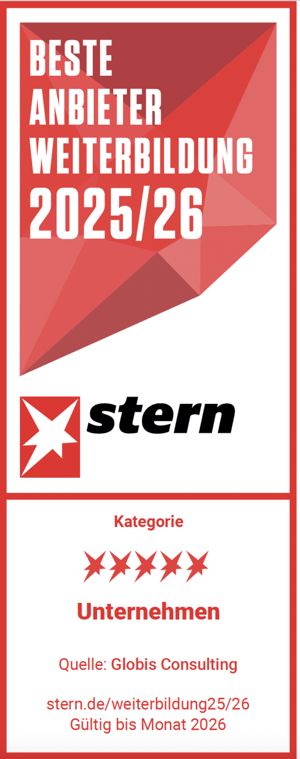stern-Liste 2025/2026: Ausgezeichnete Angebote für Weiterbildung: Hier kommen Sie beruflich voran