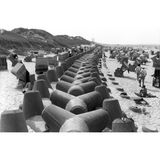 Betonklötze am Strand auf Sylt