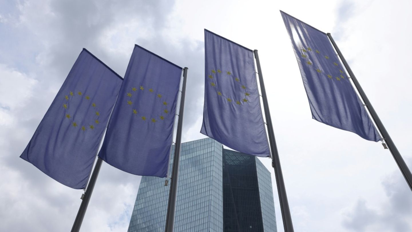 Die Europäische Zentralbank in Frankfurt