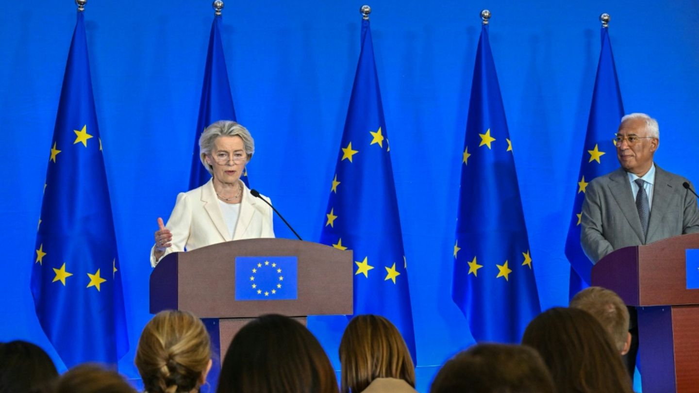 Von der Leyen und EU-Ratspräsident Costa
