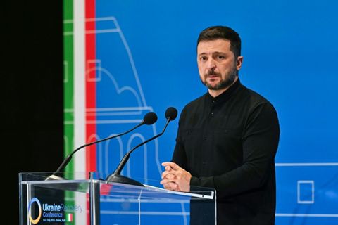 Der ukrainische Staatschef Selenskyj am 10. Juli in Rom