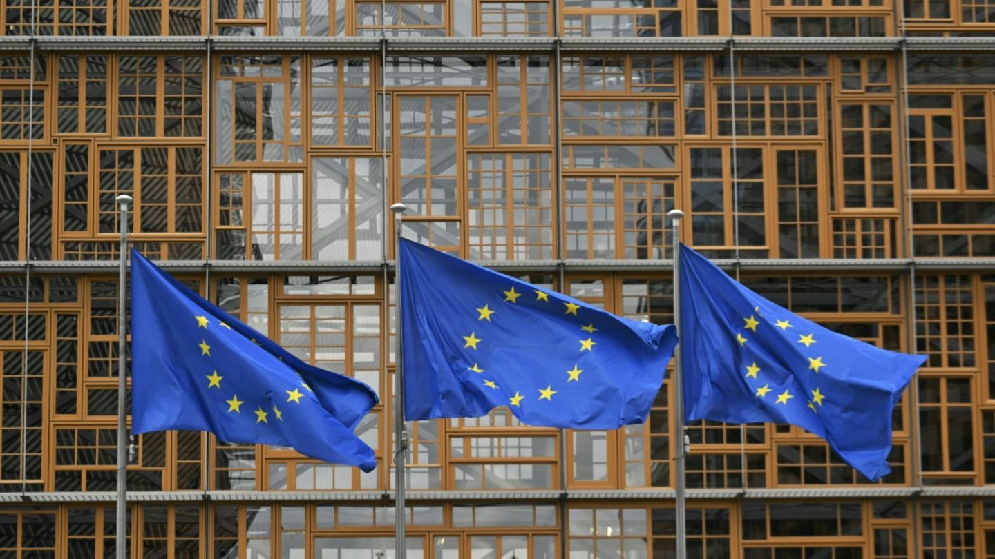 EU-Flaggen in Brüssel