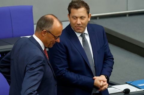 Merz (l.) und Klingbeil