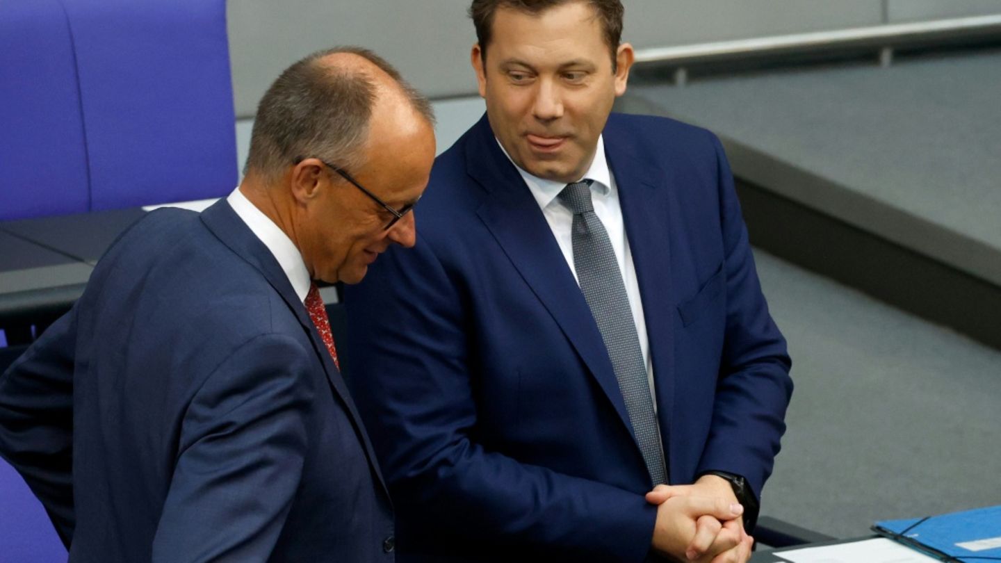 Merz (l.) und Klingbeil