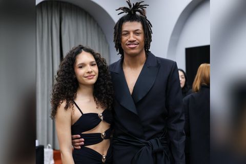 Heidi Klums Sohn Henry Samuel und seine Freundin Kayla Betulius in Paris Heidi Klums Sohn Henry Samuel und seine Freundin Kayla Betulius in Paris