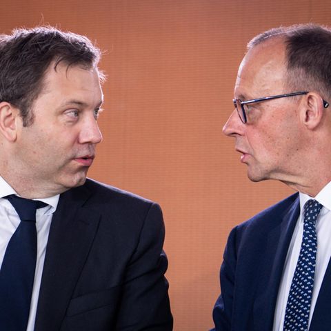 Chancellor Friedrich Merz is talking to his Vice Lars Klingbeil
