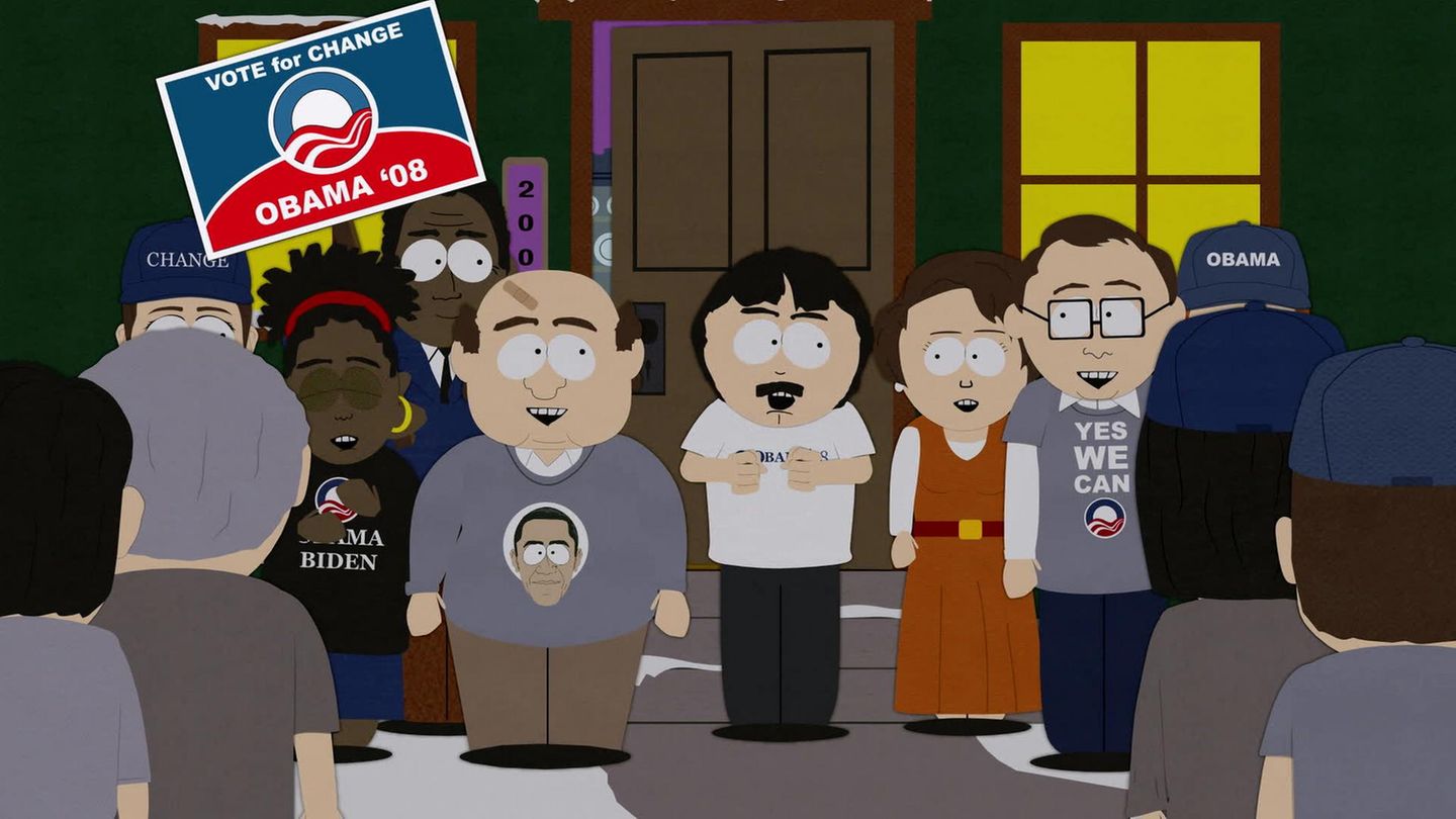 Ausschnitt Southpark: Die Leute voten für Obama