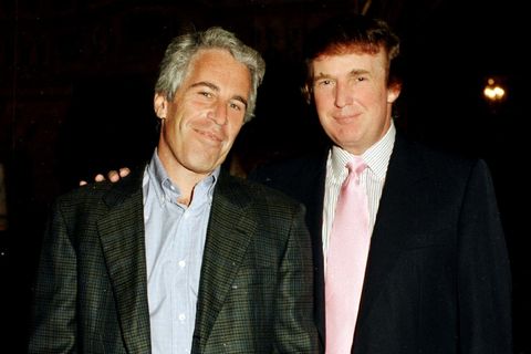Mächtige Männer unter sich: Jeffrey Epstein (l.) und Donald Trump bei einer Party 1997 in Mar-a-Lago