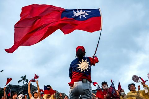Kundgebung für die oppositionelle Kuomintang