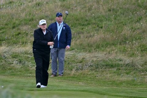 Eine Runde Golf